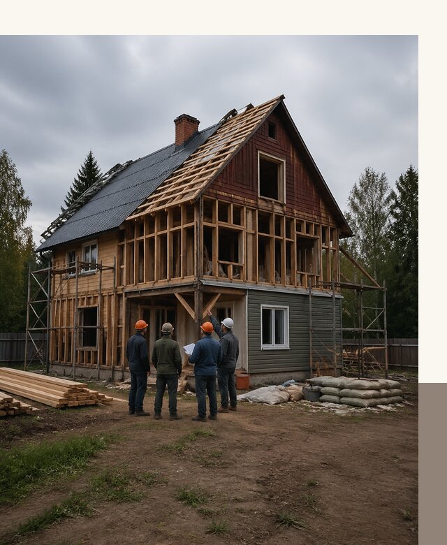Реконструкция дачного дома в Североуральске под ключ с проектом